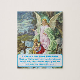 Guardian Angel Baby Boy Keepake Puzzle