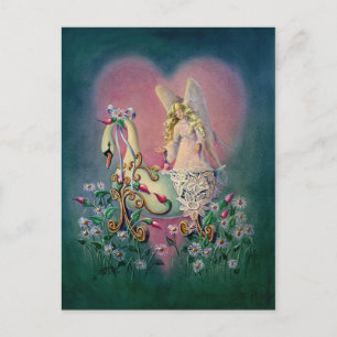 GUARDIAN ANGEL & BABY von SHARON SHARPE Postkarte