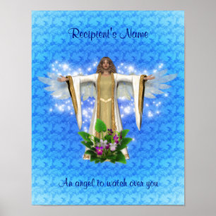 Guardian Angel beobachtet Personalisierte Poster