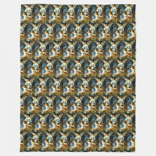 GUARDIAN ANGEL Bernhard Plockhorst 1886 Fleece Bla (Vorderseite)