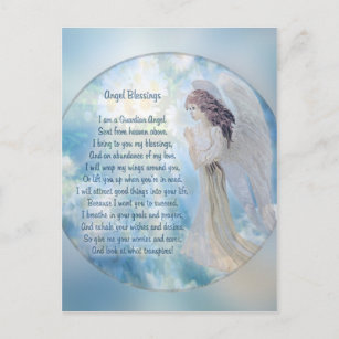 Guardian Angel Blessings Postkarte