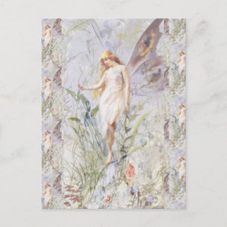 Guardian Angel & Blume Postkarte