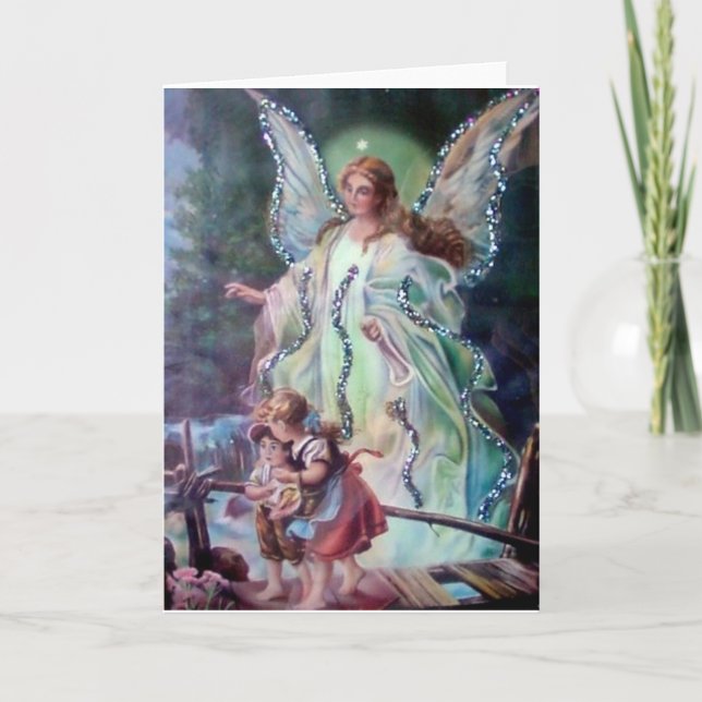 GUARDIAN ANGEL c. 1900 Karte (Vorderseite)