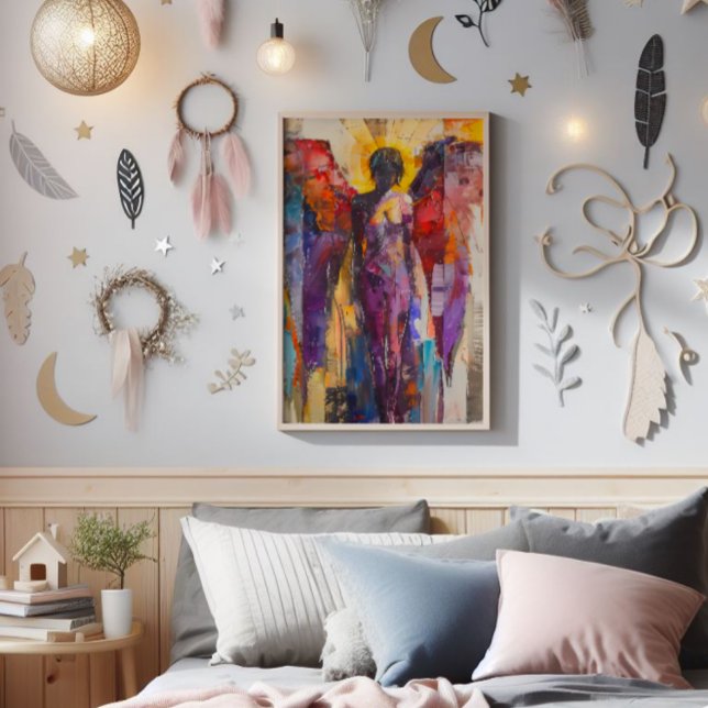 Guardian Angel Colorful Expressionismus Fotodruck (Von Creator hochgeladen)
