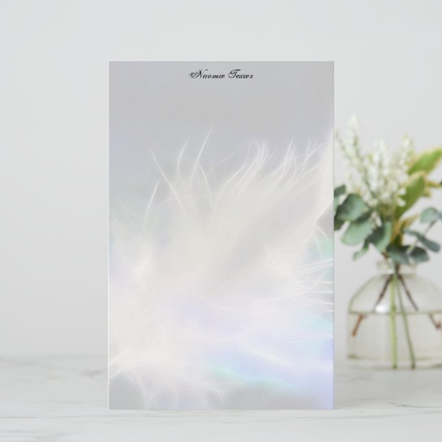 Guardian Angel Feather! Stationery Briefpapier (Stehend Vorderseite)