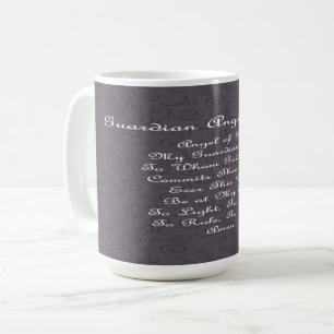 Guardian Angel Gebet Charcoal Kaffeetasse