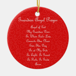 Guardian Angel Gebet Hearts Keramik Ornament