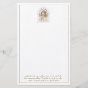 Guardian Angel Gebet katholisch religiös Briefpapier