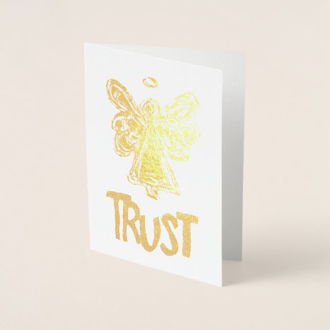 Guardian Angel Inspiration Trust Gold Cards Folienkarte (Vorderseite)