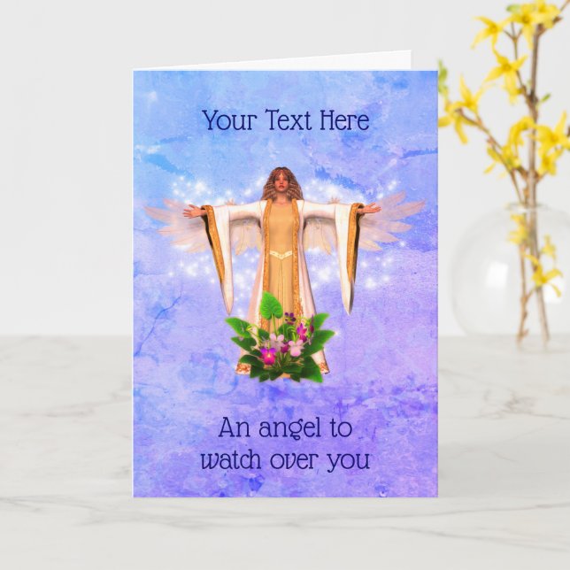 Guardian Angel Inspirational Card Karte (Gelbe Blume)