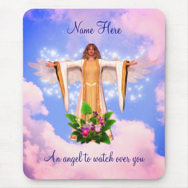 Guardian Angel Inspirational Personalisiert Mousepad (Vorne)