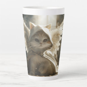 Guardian Angel Kitten Digitale Kunst Milchtasse