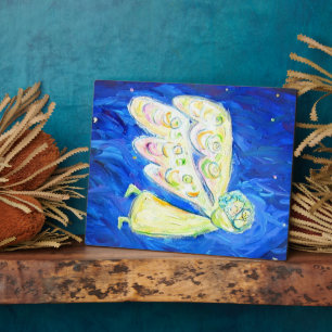 Guardian Angel mit Baby Art Malerei Geschenk Plaqu Fotoplatte