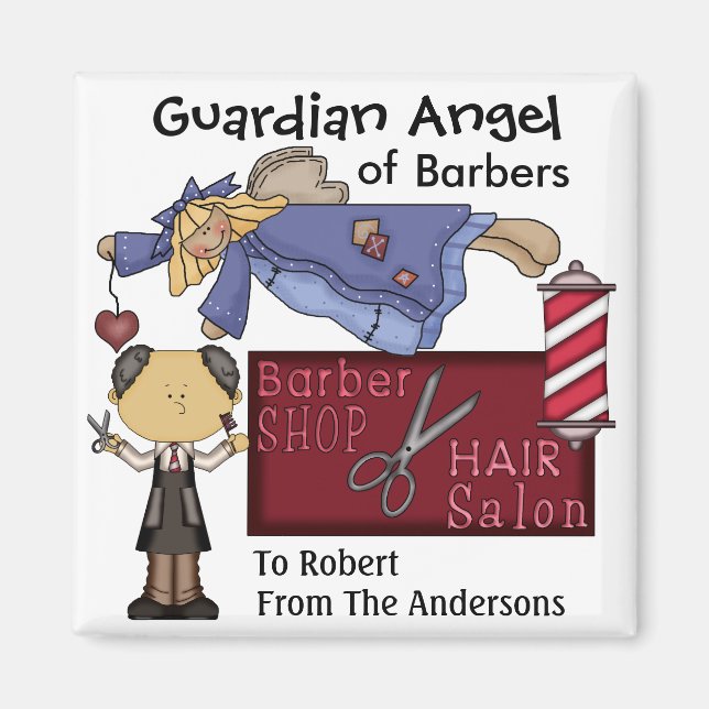 Guardian Angel of Barbers (SRF) Magnet (Vorne)
