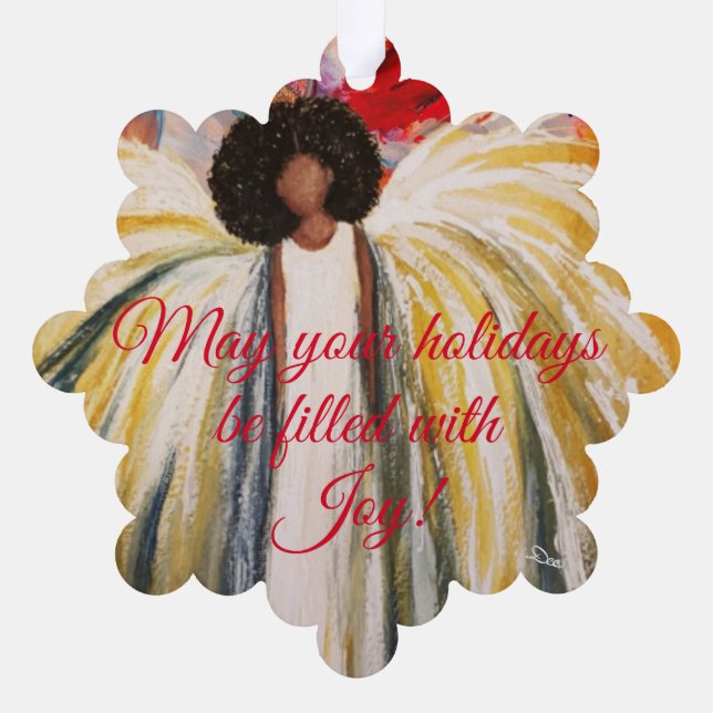 Guardian Angel Paper Ornament Karte (Rückseite)