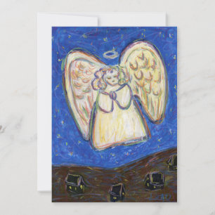 Guardian Angel Pastel Kunstvoll und ganz Einladung