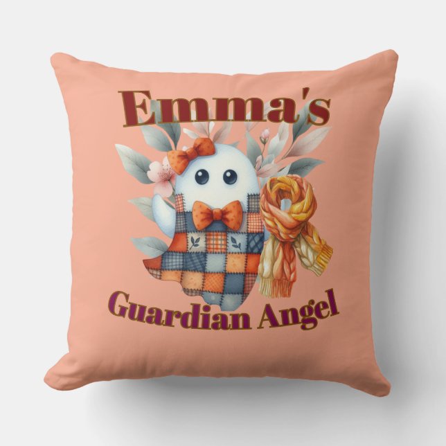 Guardian Angel - Personalisieren von Namen und Nac Kissen (Vorderseite)