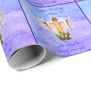 Guardian Angel Personalisiert Geburtstag Geschenkpapier