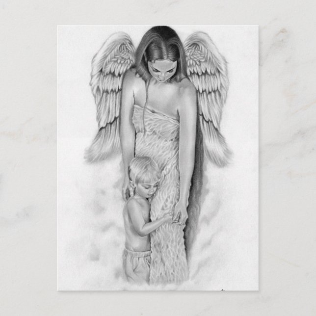 Guardian Angel Postcard Postkarte (Vorderseite)