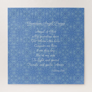 Guardian Angel Prayer Blue Puzzle