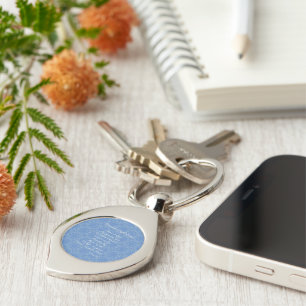Guardian Angel Prayer Blue Schlüsselanhänger