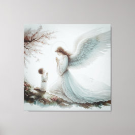 Guardian Angel Prayer Leinwanddruck