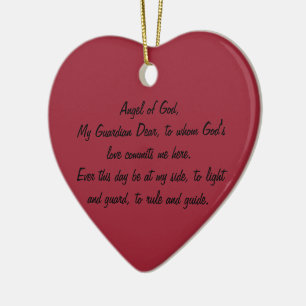 GUARDIAN ANGEL PRAYER ORNANATION KERAMIK ORNAMENT