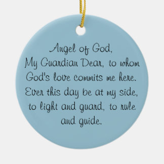 GUARDIAN ANGEL PRAYER ORNANATION KERAMIKORNAMENT