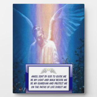 Guardian Angel Prayer-Plakette Fotoplatte