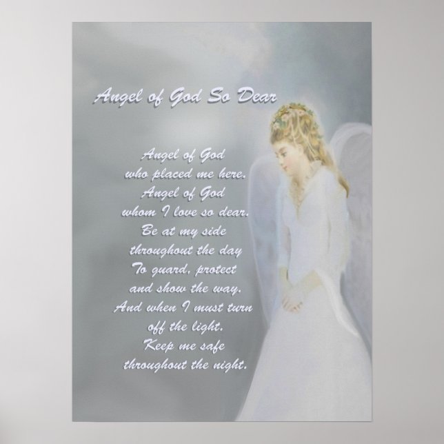 Guardian Angel Prayer Poster (Vorne)
