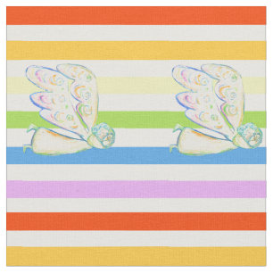 Guardian Angel Rainbow Stripe Stoff Art Material