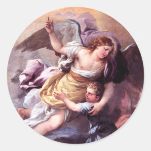 Guardian Angel Runder Aufkleber