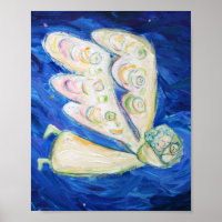 Guardian Angel Sleeping Baby Posters Art Prints