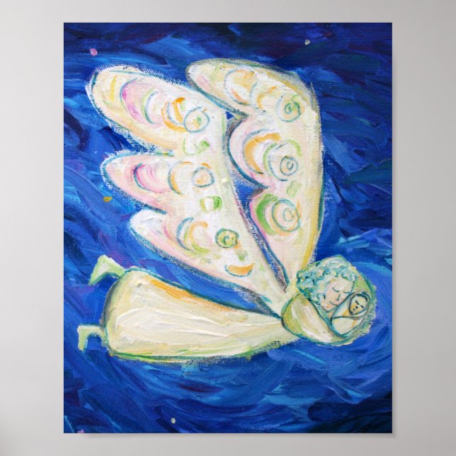 Guardian Angel Sleeping Baby Posters Art Prints Poster (Vorne)