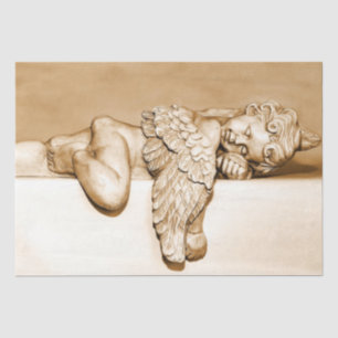 Guardian Angel Sleeping Decoupage 15x20 Seidenpapier