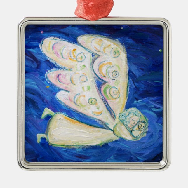 Guardian Angel und Baby Holiday Geschenke Ornament (Vorne)