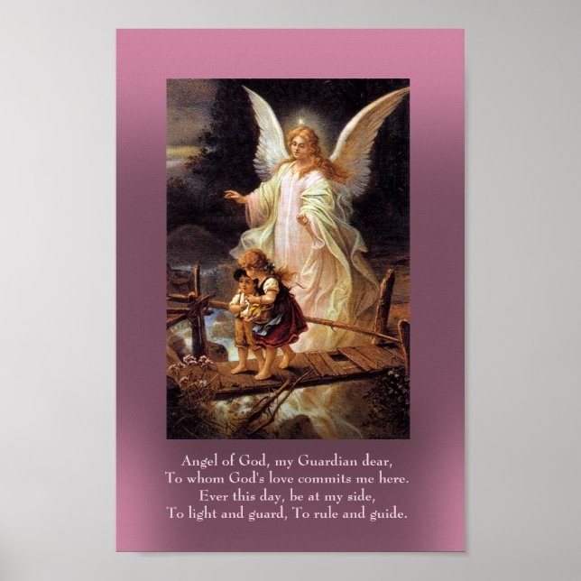 Guardian Angel und Zwei Kinder Poster (Vorne)