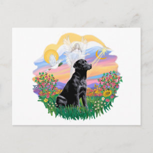 Guardian - Black Labrador Retriever Postkarte