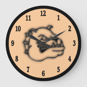 Guardian Bulldog Wall Clock Große Wanduhr