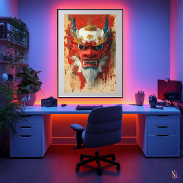 Guardian Dragon Mask - tibetisches und chinesische Poster