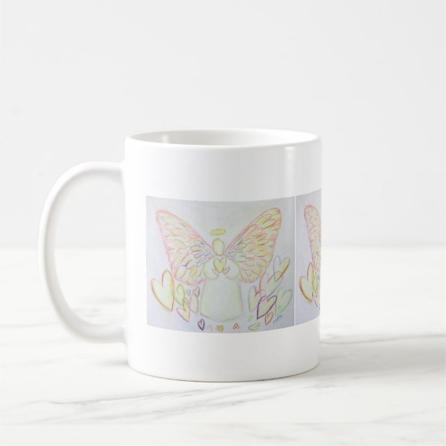 Guardian Engel of Hearts Art Custom Coffee Mugs Kaffeetasse (Links)