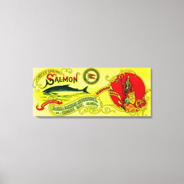 Guardian Lmon Can LabelChignik Bay, AK Leinwanddruck (Vorderseite)