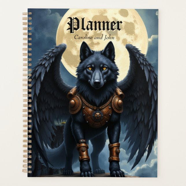 Guardian of the Moon – The Black Winged Wolf Planer (Vorderseite)