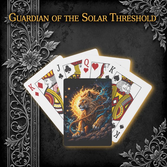 Guardian of the Solar Threshold – Lion of Balance  Spielkarten (Von Creator hochgeladen)