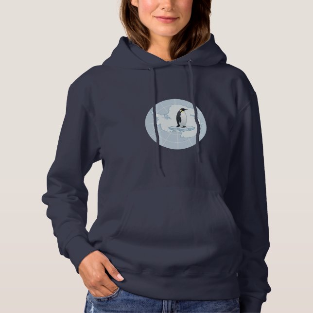 Guardian of the South Pole Antarctica Flag Hoodie (Vorderseite)
