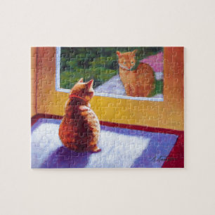 Guardian Orange Tabby Manx Puzzle