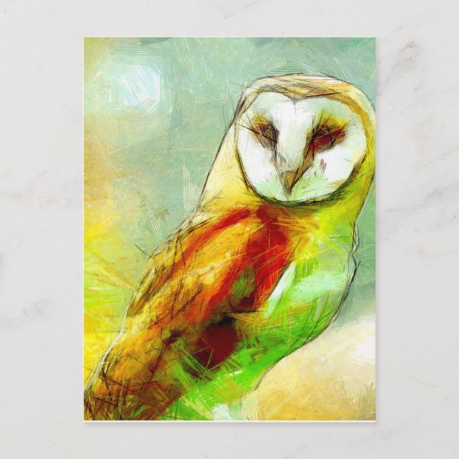 Guardian Owl Postkarte (Vorderseite)