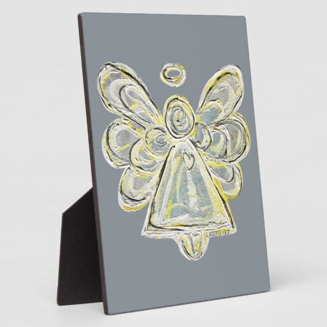 Guardian White Light Angel Malerei Art Plaque Fotoplatte (Seite)