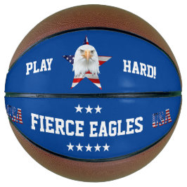 Guarding Bald Eagle, The American Flag, Star Basketball