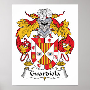 Guardiola Familienwappen Poster